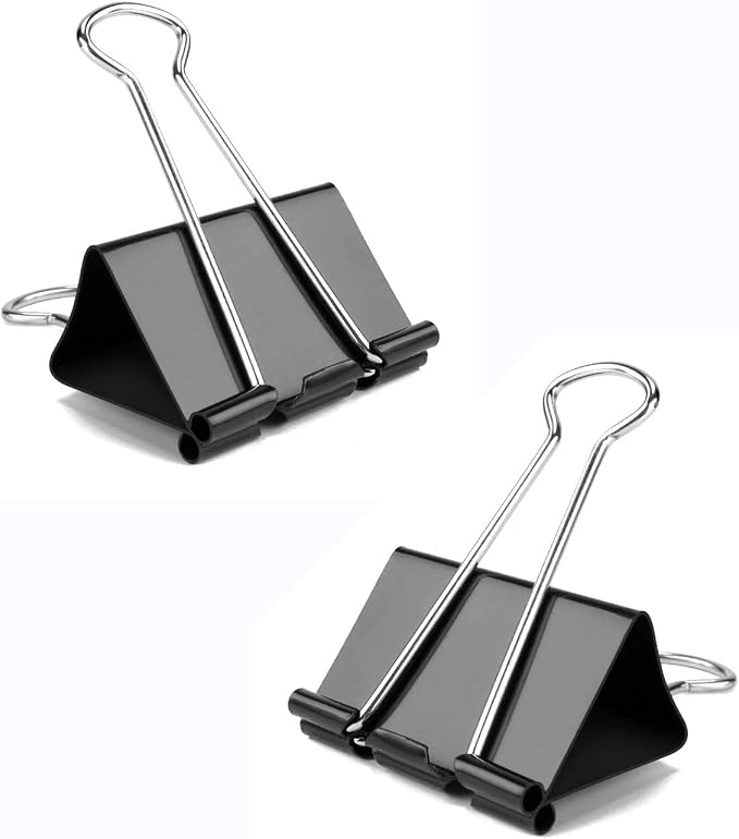 Mini Binder Clips, 144 Pack, 5/8 Inch, Standard 15mm, Micro Paper Clips - Image 4