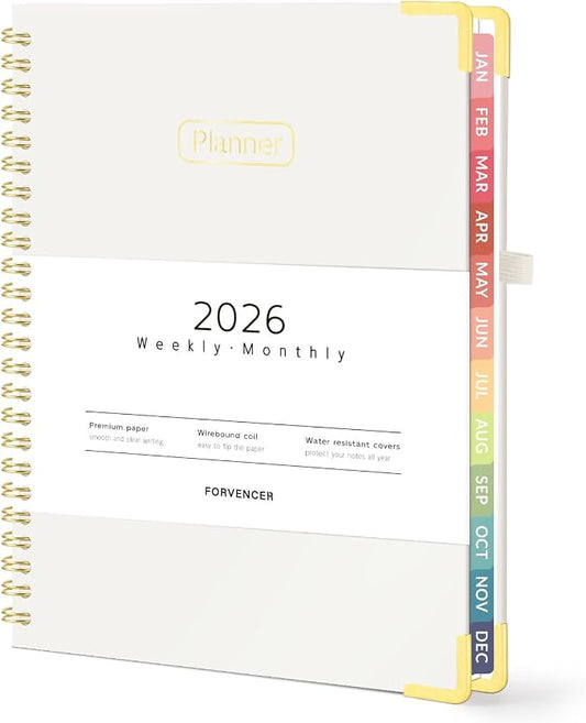 Forvencer 2026 Planner, Hardcover Calendar Planner Weekly and Monthly, Jan 2026 by Forvencer