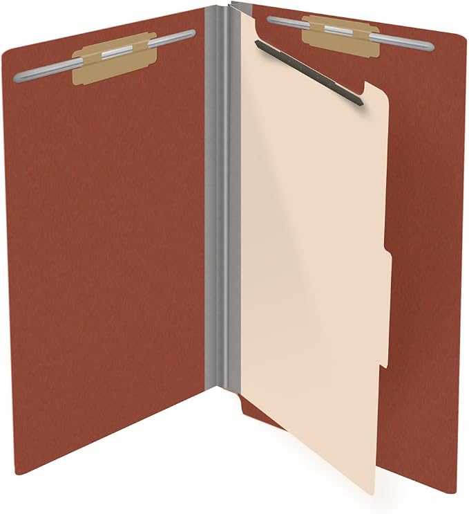 Ecom Folders Top Tab Pressboard Classification Folders | Legal Size 25 Pt Stock - Image 4