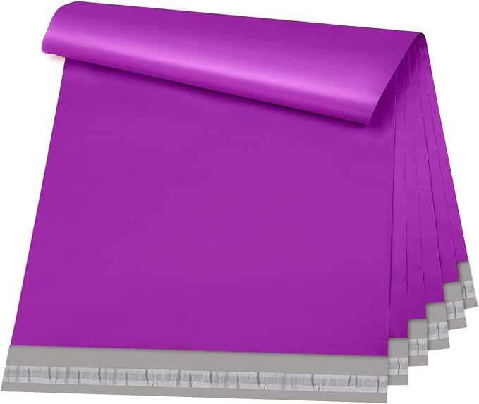 Metronic Purple Poly Mailers 14.5x19 Large Poly Mailers 100 Pack Self-Seal by METRONIC
