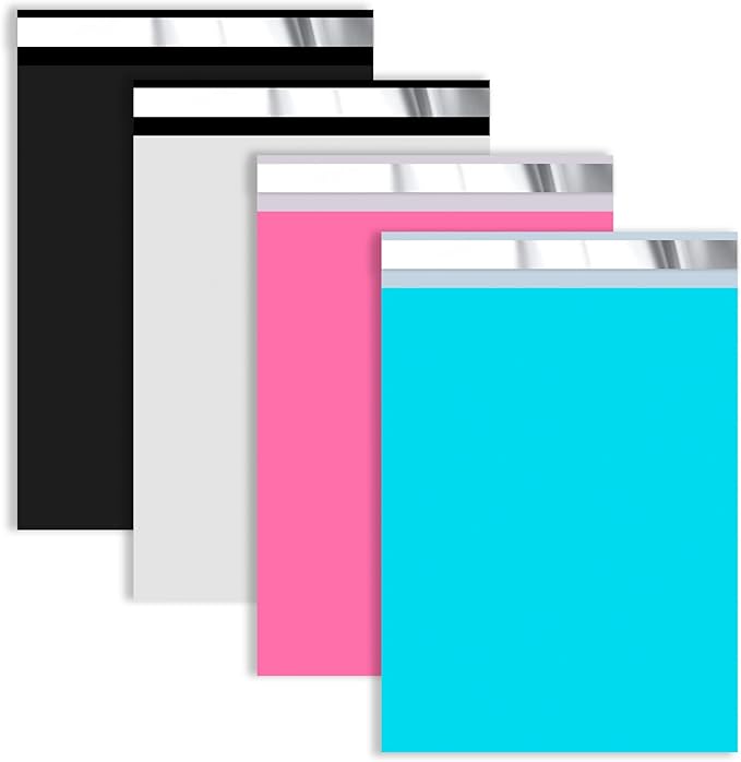 Mixed Color Poly Mailers 6x9 inch 100 Pcs by VAPULCIO