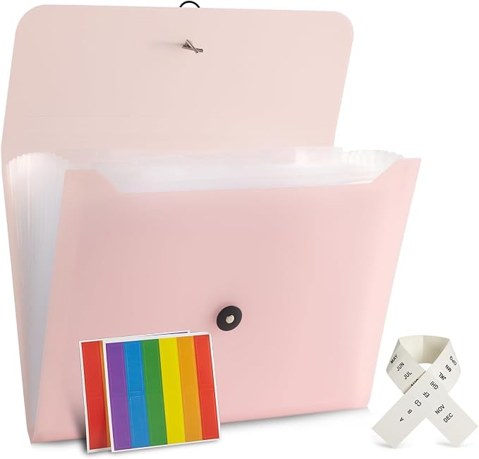 Expanding File Folder File Organizer 13 Pocketsr Accordion Filing Folder by Nicfaec