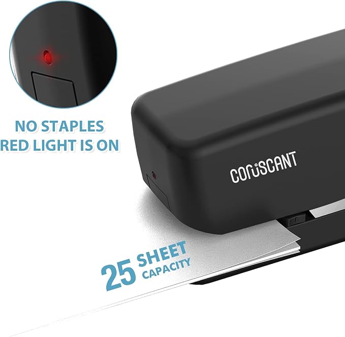 Coruscant Electric Stapler, Automatic Stapler, Heavy Duty，25 Sheet, Store 210 - Image 3
