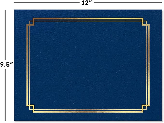 Fine Stationery Classic Blue Certificate Folder - Image 2