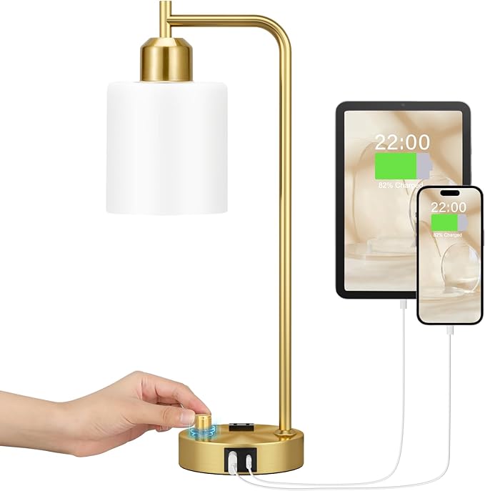 Innqoo Gold Lamp for Bedroom - Image 8