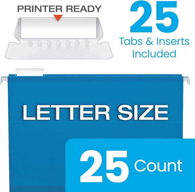 Pendaflex Reinforced Hanging File Folders, Letter Size, 1/5 Cut - Image 6