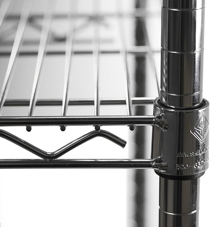 Shelving Inc. 8" d x 48" w Chrome Wire Shelving - Image 4