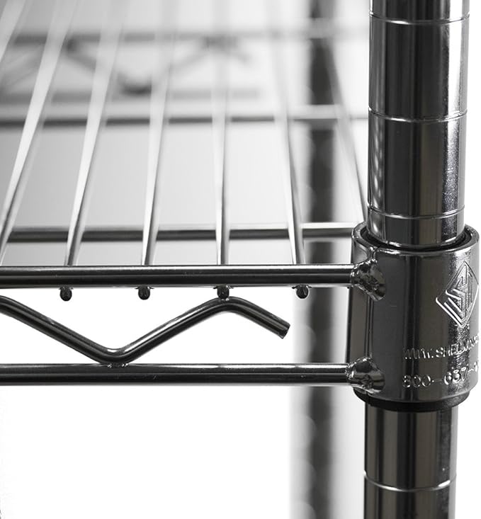 Shelving Inc. 8"d x 30"w x 34"h Chrome Wire Shelving - Image 4