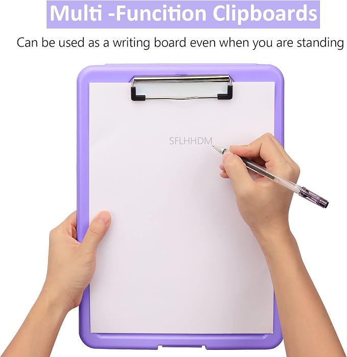 Clipboard with Storage, Storage Clipboard with Clip, Clipboards Foldable - Image 6