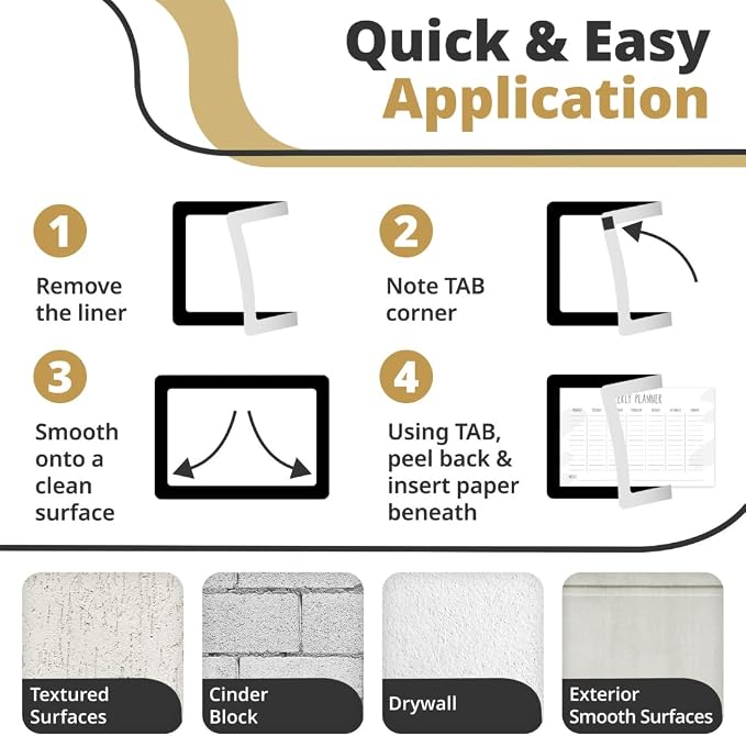 8.5 x 11 Adhesive Wall Frames - Image 8