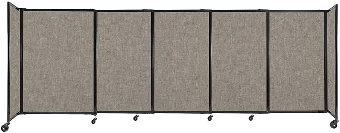 Versare Straightwall Sliding Portable Wall Partition | Freestanding Office by VERSARE