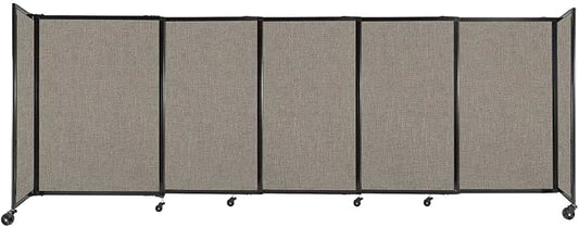 Versare Straightwall Sliding Portable Wall Partition | Freestanding Office by VERSARE