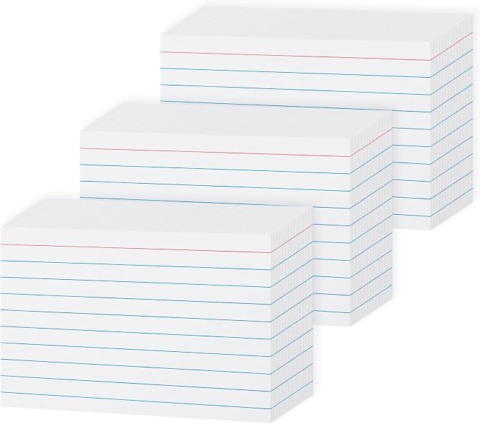 Heavy Weight White Index Cards 3x5 300 Pack by Goefun