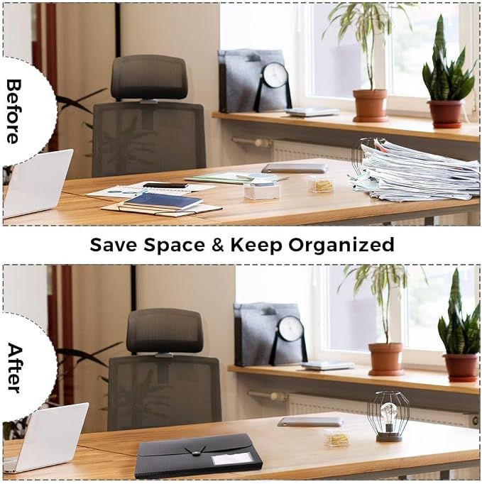 SKYDUE Expanding File Folder, Accordion File Organizer - Image 7