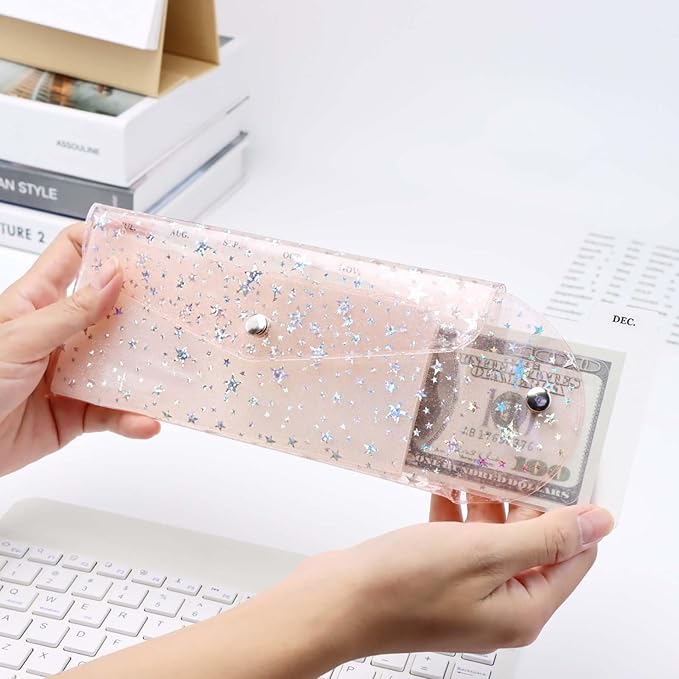 NatSumeBasics 6-Tab Pink Cash Envelope Stuffing Wallet - Image 5