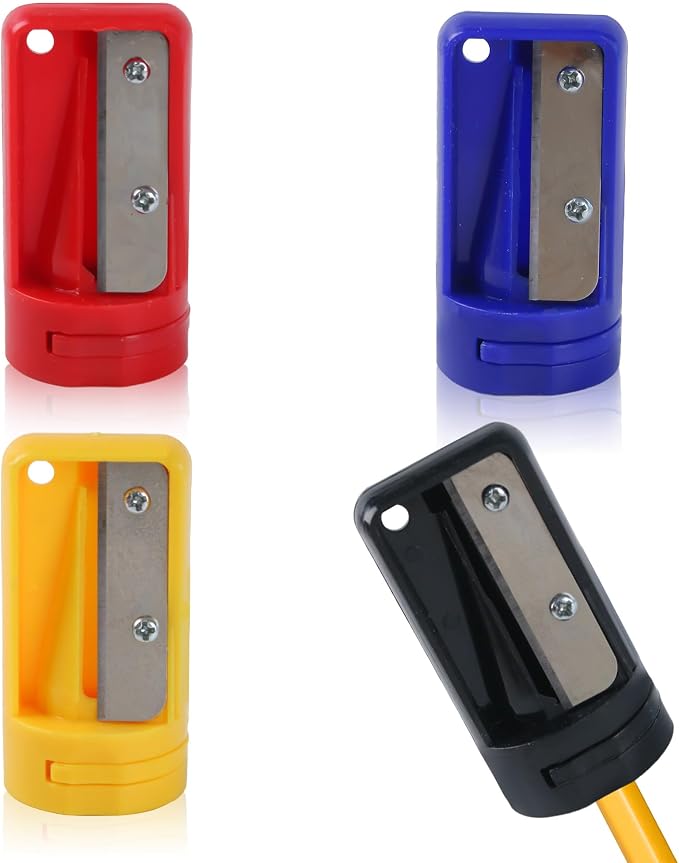 4 Pack Carpenter Pencil Sharpener Portable Manual Pencil Sharpener Cutter by Unknown