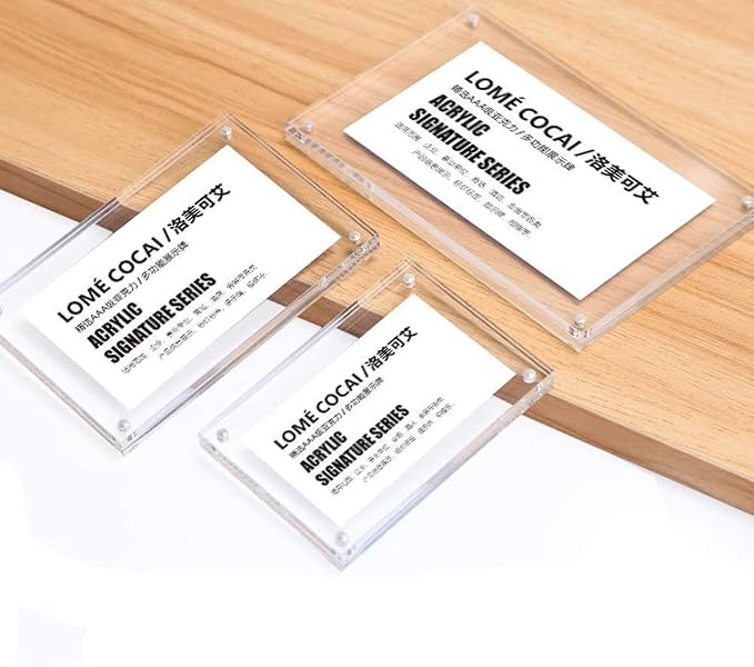 5 Pack Acrylic Label Holder Price Tag Displays Sign Holder - Image 4