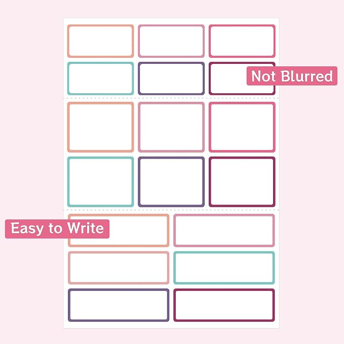 540Pcs Removable Labels, Colored Labels Stickers | Self-Adhesive Stickers - Image 2
