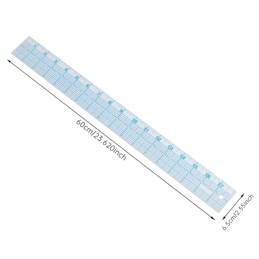 See-Thru Accurate Positioning and Marking Sewing Clear Ruler 2 x 18 inch - Image 2