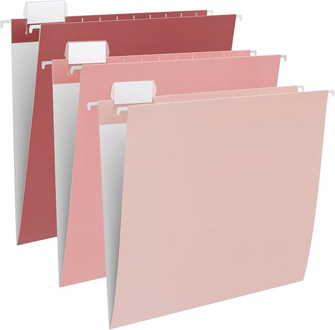 Y YOMA 6 Pack Gradient Hanging File Folders Letter Size Decorative Hanging by YYOMA