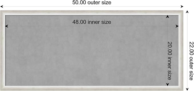 Amanti Art Silver Framed Magnetic Board 22x50 Oversize Vision Board - Image 3