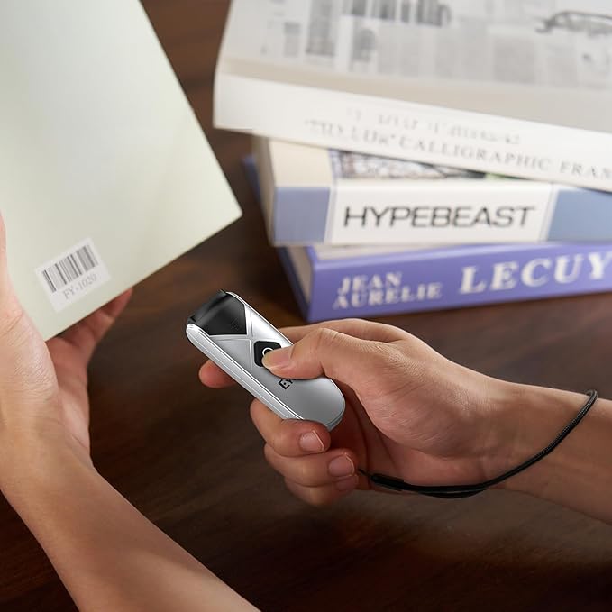 Eyoyo Bluetooth 2D&1D Barcode Scanner, Portable Wireless Mini but Powerful Barcode Reader with 2.4G Wireless&Bluetooth&USB Wired Connection, QR Code Scanner for Phone, Tablet PC-DeskLoop Office