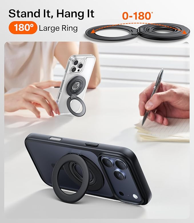 TORRAS 2025 Flagship Magnetic Phone Grip Ring Holder Kickstand Fit - Image 4