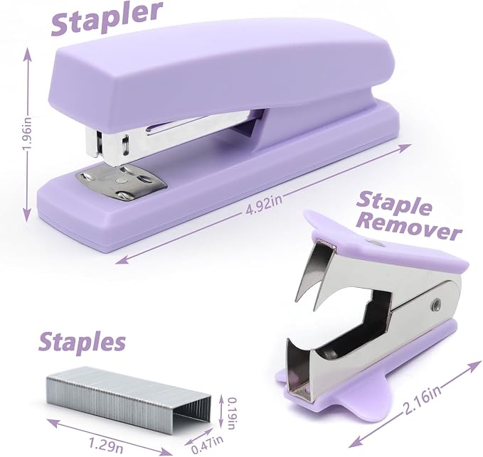 Purple Office Stapler, 25 Sheet Capacity - Image 2