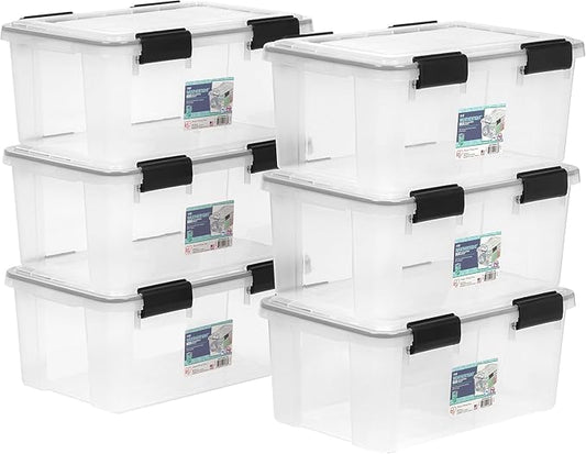 IRIS USA WeatherPro 19 Qt Storage Bins by IRISUSA