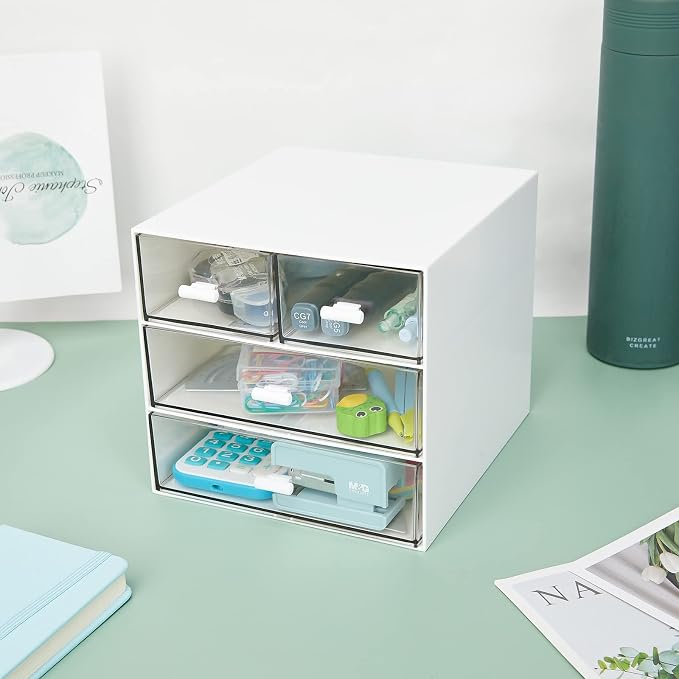 Desk Organizer with 4 Drawers, Desktop Organization - Image 6