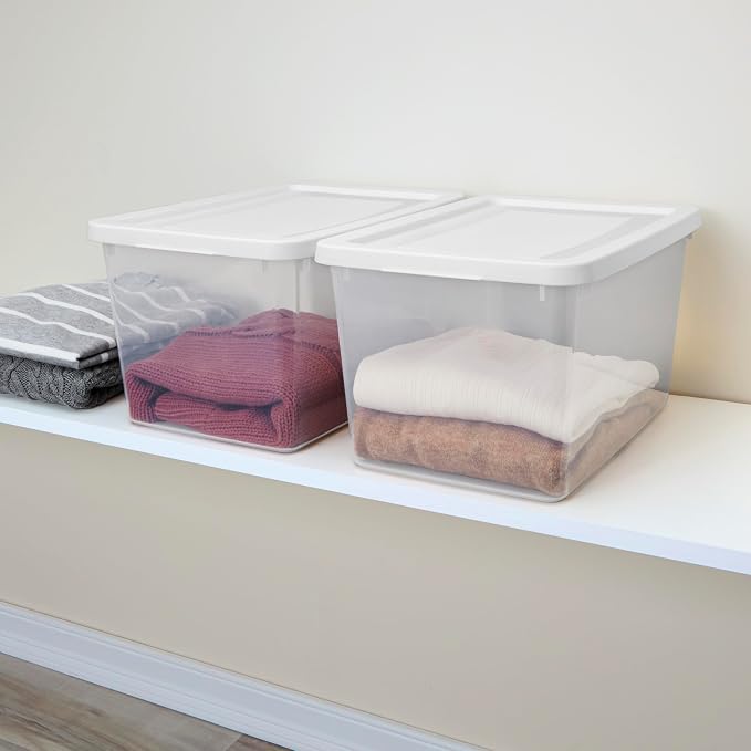 Sterilite 32 Pack Storage Box, 20 Quart Stackable Tote - Image 4