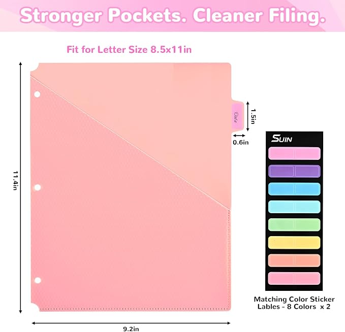 SUIN 8 Tab Binder Dividers - Image 2