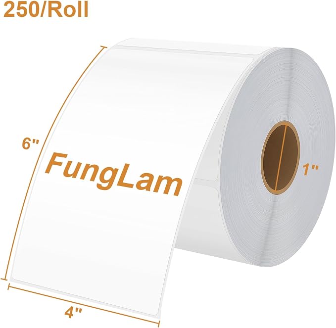 FungLam 4x6 Thermal Labels - Image 2