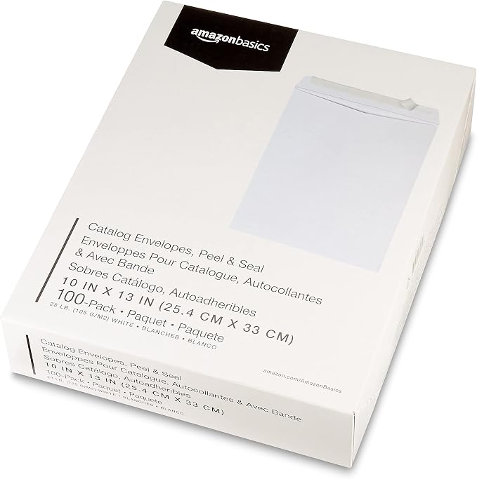 Amazon Basics Catalog Mailing Envelopes, Peel and Seal, 10 x 13 Inch - Image 7