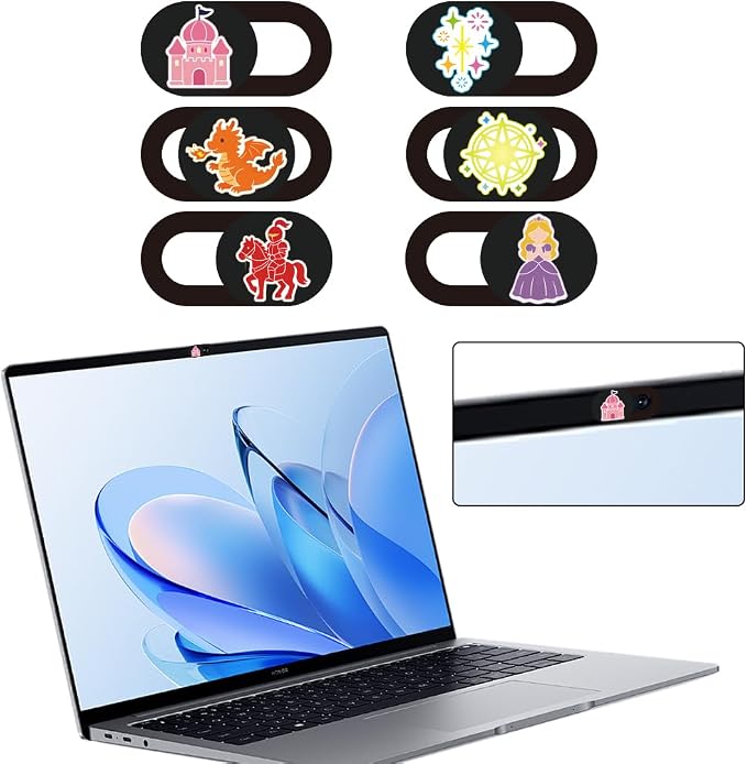 6Pcs 6 Styles Camera Cover Slide Cute 0.04 Inch Privacy Guard Accessories - Image 8