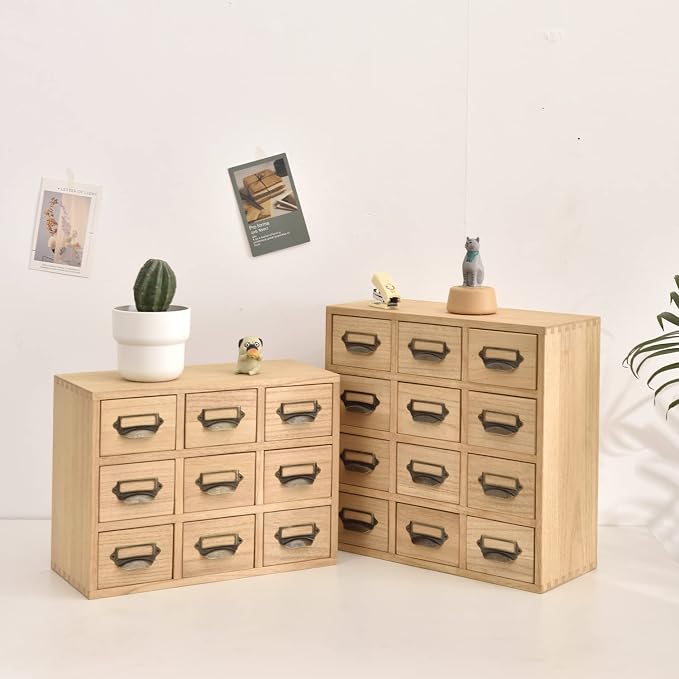 KIRIGEN Wooden Desk Storage Cabinet - Image 9