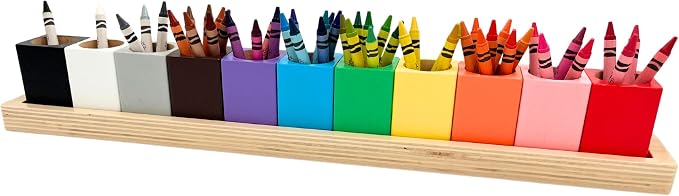 Montessori Crayon Holder for Kids by OKKOSTAR