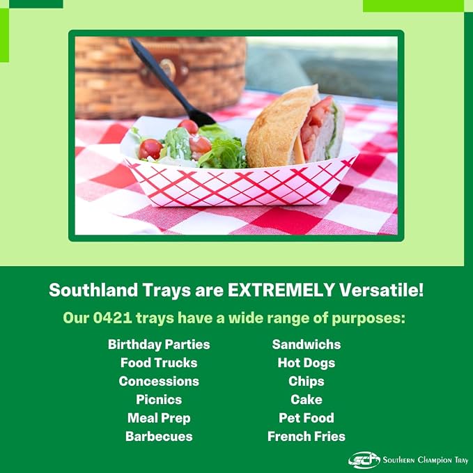 Southern Champion Tray 0421 #250 Southland Paperboard Food Tray, 2-1/2 lb - Image 4