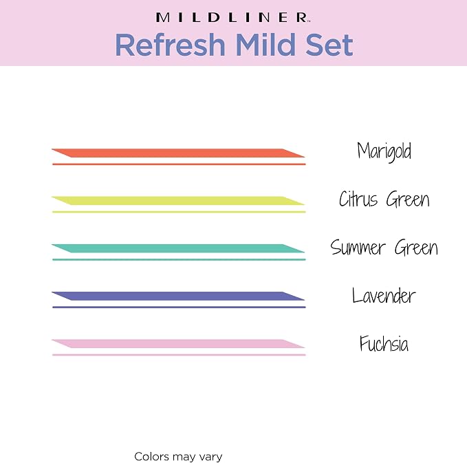 Zebra Pen Mildliner Dual-Tip Highlighter Set, Broad and Fine Tips, No Bleed - Image 3