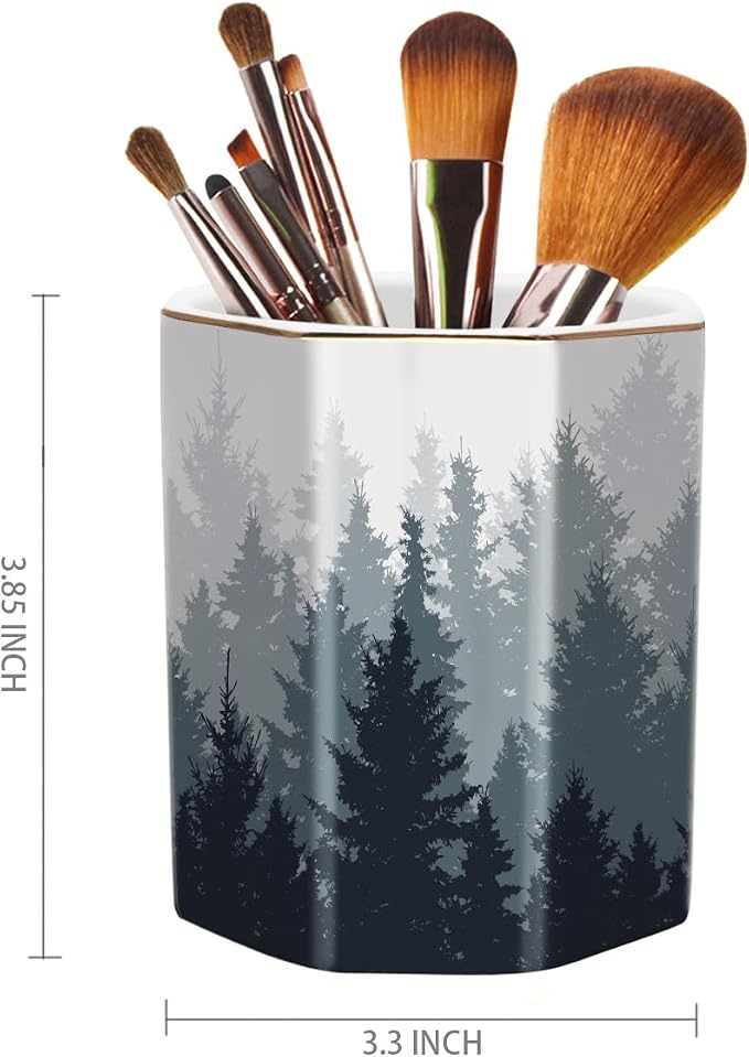 Pencil Pen Holder for Desk, Cute Makeup Brush Holder, Desktop Supplies and - Image 2
