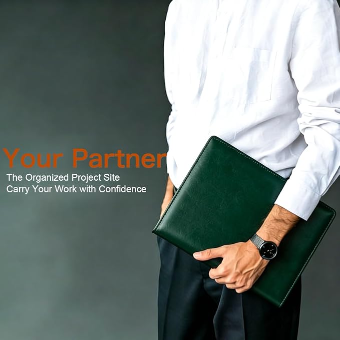 Padfolio Portfolio Binder, Faux Leather Folder, Resume Interview Legal Document - Image 6