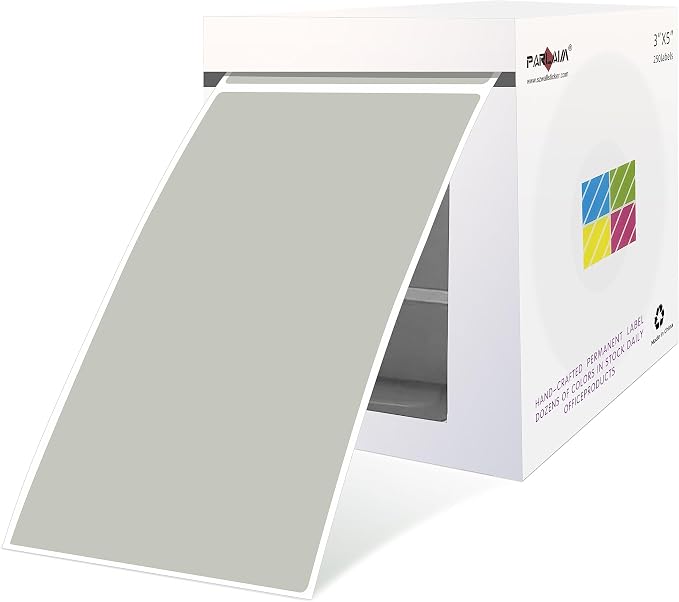 PARLAIM 3 X 5 inch Rectangle Inventory Labels Color Coding Stickers by PARLAIM