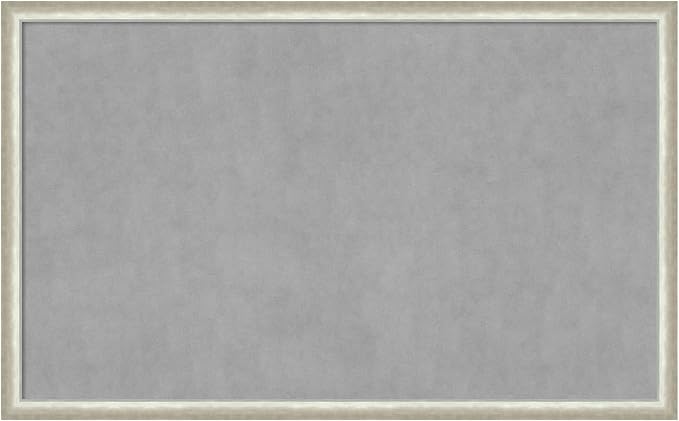 Amanti Art Silver Framed Magnetic Board 26x42 Large Vision Board by AmantiArt