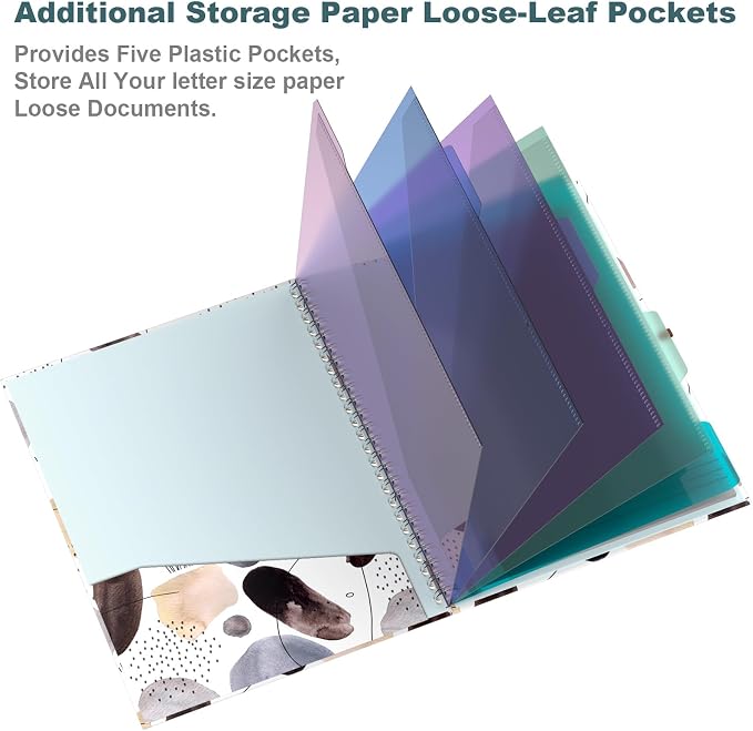 Hongri Clipboard Folio with Refillable Lined Notepad, 8.5 x 11 Folders with - Image 2