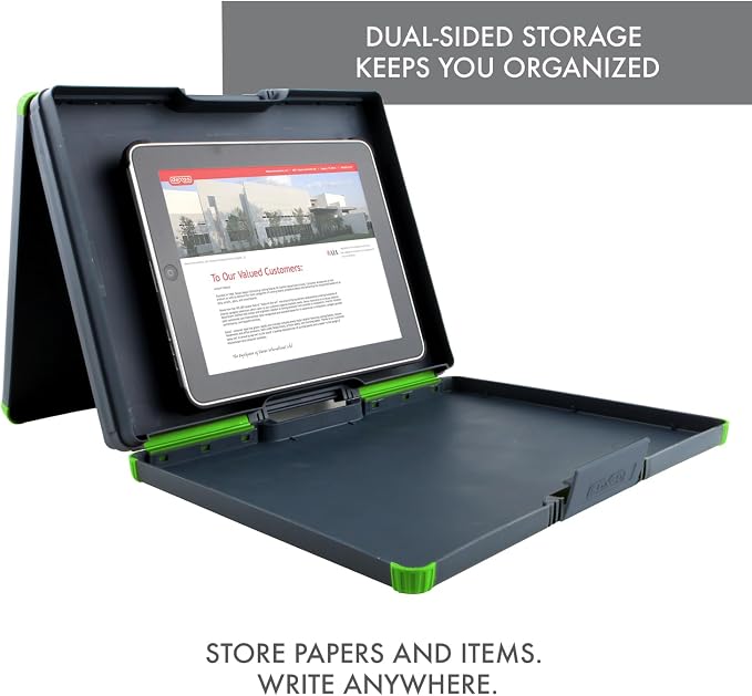 Dexas Duo Clipcase, Double Sided Clipboard Design, Portable Clipboards 13”x10” - Image 7