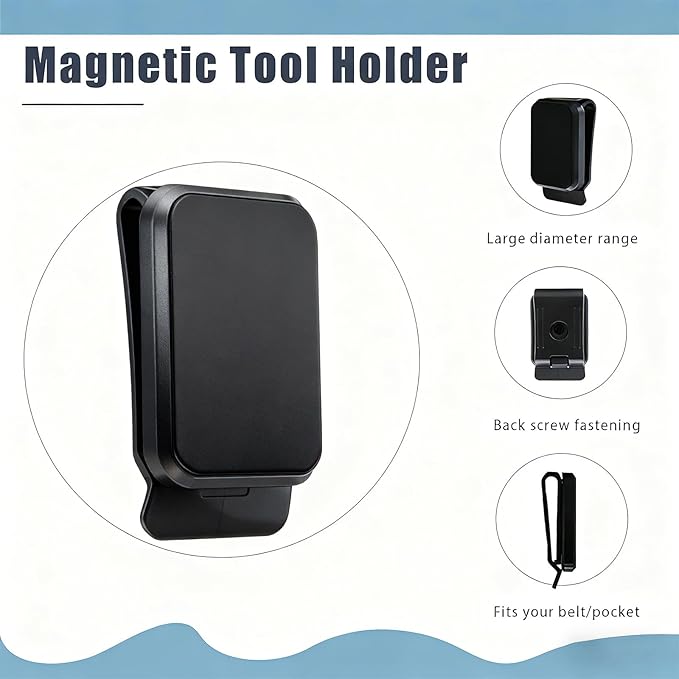 Magnetic Tool Holder Super Strong Tool Holster, Magnet Belt Clip Neodymium - Image 3