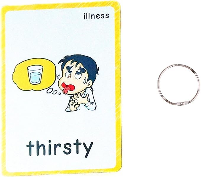SANTSUN 14 Illness & Disease Expression English Flash Cards, Study Cards - Image 5