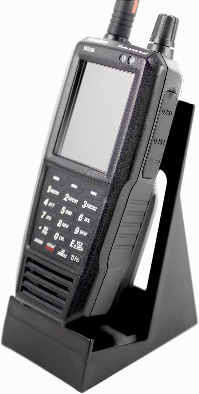 Desktop Stand for Uniden SDS150 & SDS100 Police Scanner & All Handheld Scanners by ZipScanners