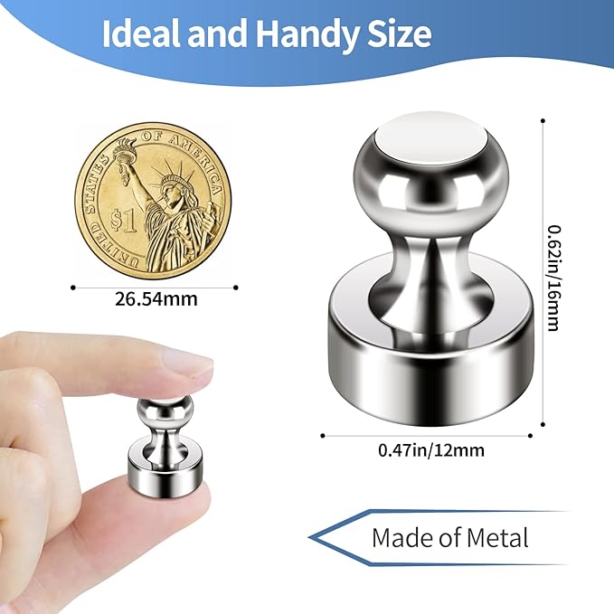 36Pack Magnets for Whiteboard Refrigerator Magnet Fridge Magnets Small Magnet for Whiteboard Office Classroom Home Neodymium-DeskLoop Office