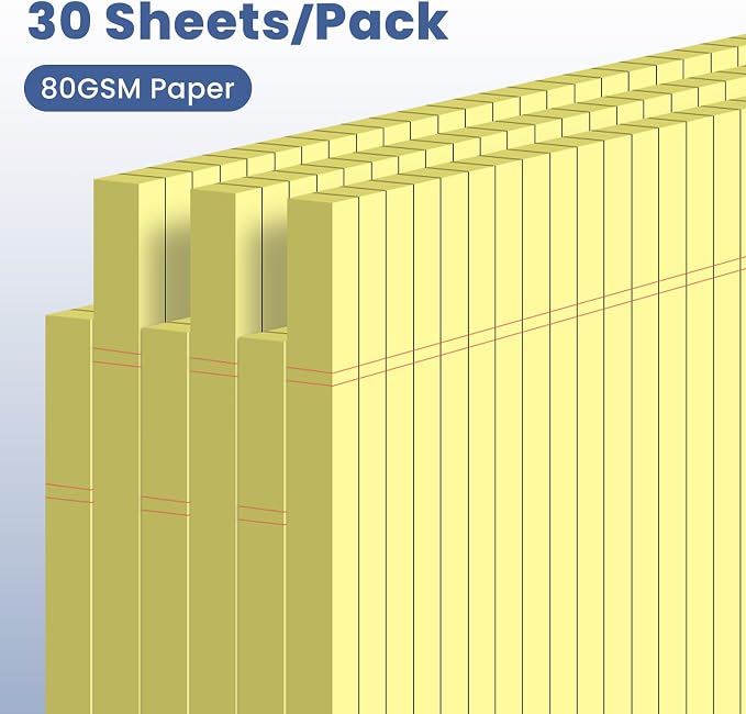 6pcs Small Note Pads, Writing Pads 5 x 8, Legal Pads, Pad Paper Perforate - Image 3